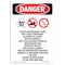 Signmission Safety Sign, OSHA Danger, 14" Height, Diethylenetriamine, Portrait OS-DS-D-1014-V-2402 - alternate 1